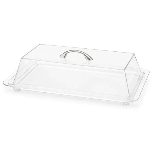 [02-164] Vague Acrylic Bread Box Rectangular 54 cm