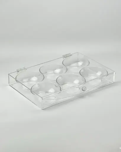[02-337] Vague Acrylic Candy Box with 6 Bowls 39.3 cm