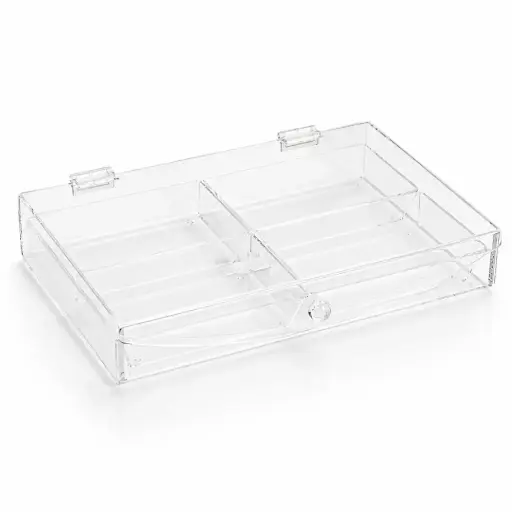 [02-339] Vague Acrylic Candy Box with 4 Compartment 36 cm