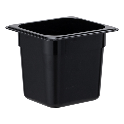 [BFP-048] جاط من البولي كاربونيت   1/6 ، 15 سم أسود