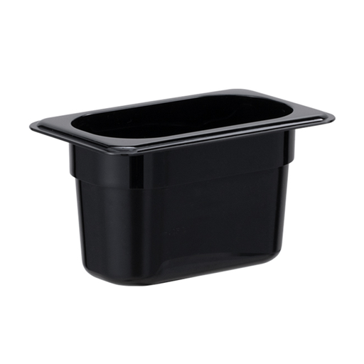 [BFP-050] جاط من البولي كاربونيت   1/9 ، 10 سم أسود