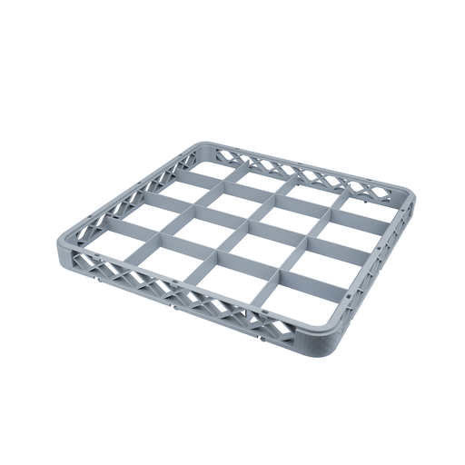 [BFP-080] Vague 16 Compartment Glass Rack Extender Grey