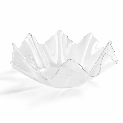 [02-892] Vague Acrylic Clear Fruit Bowl 24.5 cm