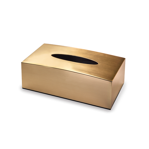 [02-982] Vague Acrylic Tissue Box Metal Finish