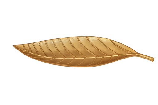 [05-012G] Vague Aluminium Platter with Stainless Steel Gold Finish 63 cm India