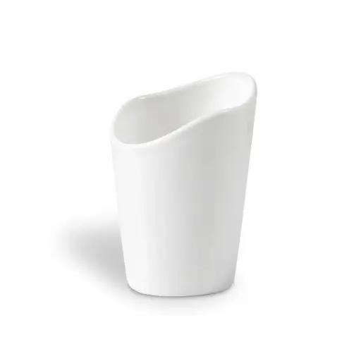 [08-1629] Porceletta Ivory Porcelain Snack Holder 9 x 13.3 cm