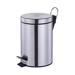 [13-1751] Vague 20 Liter Stainless Steel Pedal Bin Matt Finish Dia 29.2 x 44 cm