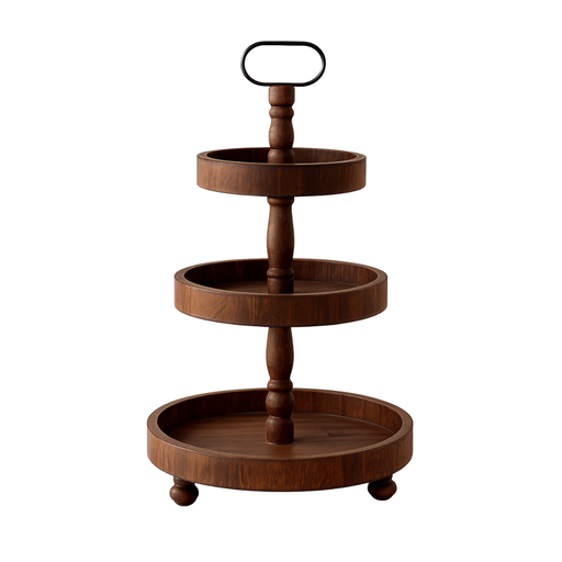 [BF-113] Vague Wooden Food Display Stand