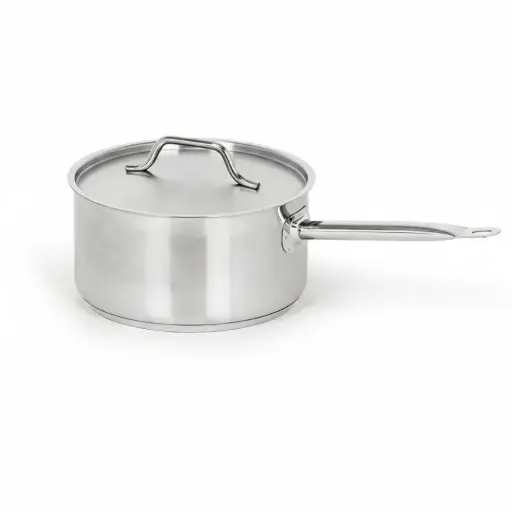 [CR023] Caternox Stainless Steel Saucepan with Lid D16 x 9.5 cm (1.91L / 2.02Qt.)