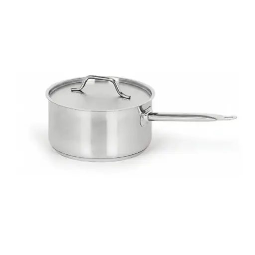 [CR025] Caternox Stainless Steel Saucepan with Lid D18 x 10.5 cm (2.67L / 2.82Qt.)