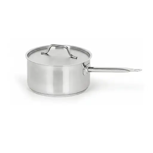 [CR026] Caternox Stainless Steel Saucepan with Lid D20 x 10.5 cm (3.30L / 3.49Qt.)