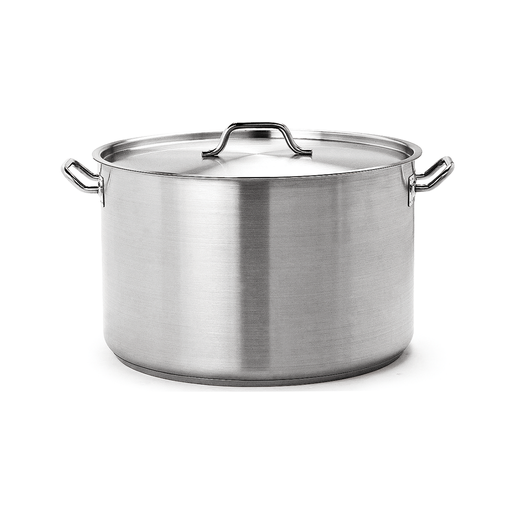 [CR062] Caternox Stainless Steel High Casserole with Lid D32 x 20 cm (16.08L / 17Qt.)