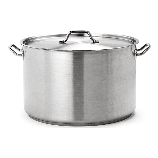 [CR075] Caternox Stainless Steel High Casserole with Lid D60 x 37 cm (107.44L / 113.53Qt.)