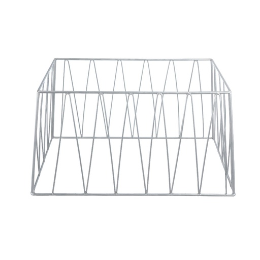 [05-296] ستاند تقديم  مستطيل لون فضي GN 1/1 طويل 57.2سم*36.6سم*30سم من ڤاج