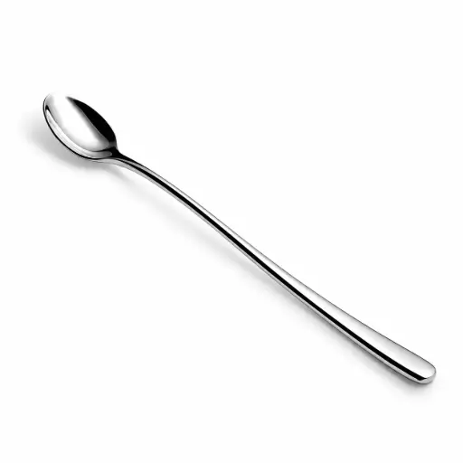 [13-1034] Vague Stylo Stainless Steel Ice Tea Spoon