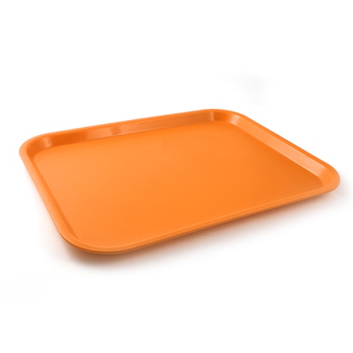 [13-195OR] Vague Fast Food Tray Plastic 45 cm x 35 cm Orange