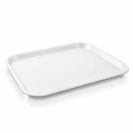 [13-195WH] Vague Fast Food Tray Plastic 45 cm x 35 cm White