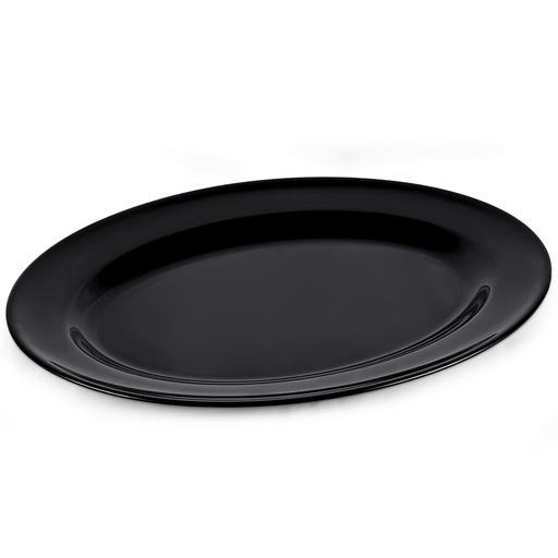 [36-486B] Vague Melamine Oval Plate 45.5 cm