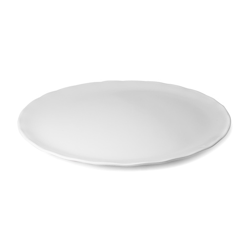 [36-507] Vague Melamine Round Wavy Edge Serving Platter 18"