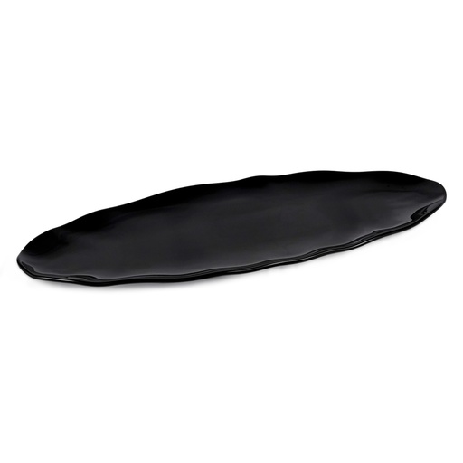 [36-509B] Vague Melamine Oval Wavy Edge Serving Platter 24"