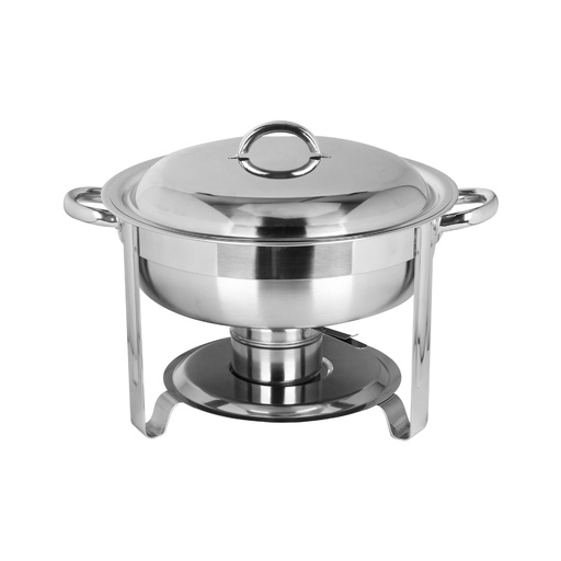 [BF-016] Vague Stainless Steel Round Chafing Dish 4.5 Liter with Fuel Holder