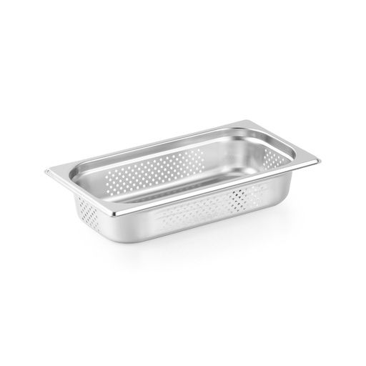 [GN-059-U18] Vague Stainless Steel Perforated Gastronorm Pan GN-Perforated 1/3 -65 mm