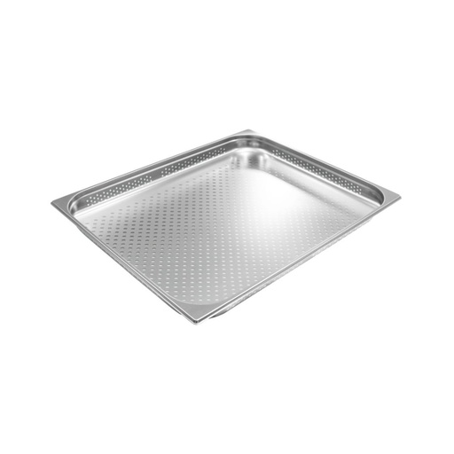 [GN-072-U6] Vague Stainless Steel Perforated Gastronorm Pan GN-Perforated 2/1 -40 mm