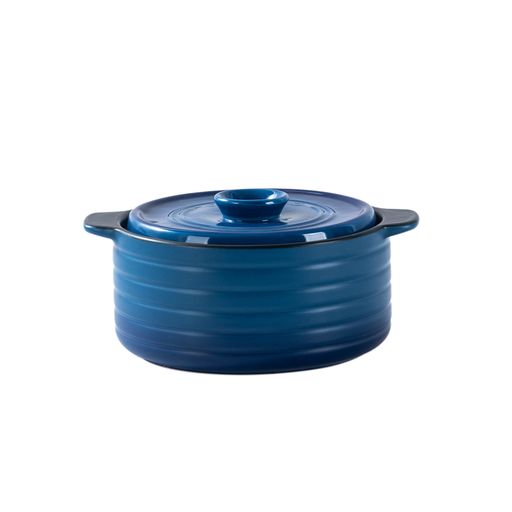 [03-361] Che Brucia Ceramic Blue Direct Fire 1 Liter Casserole