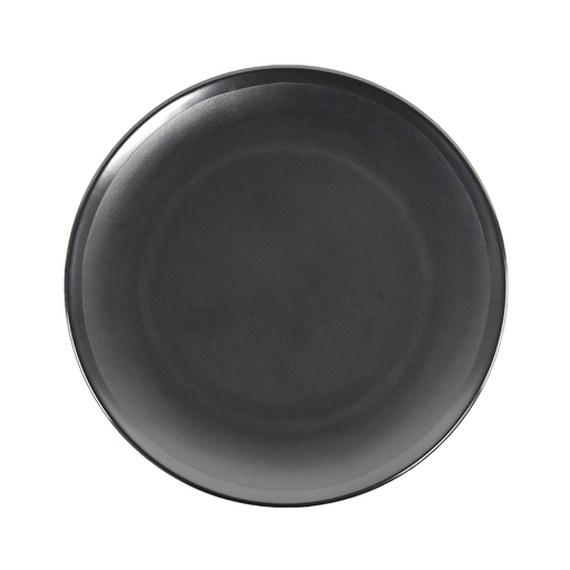 [36-610] Vague Black Melamine Round Meat Plate 11"