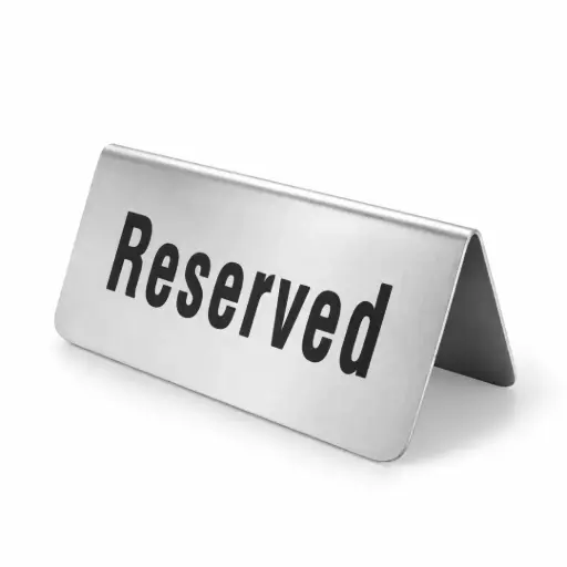 [05-199] Vague Reserved Signage