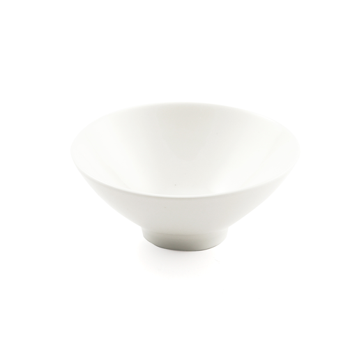 [08-171] Porceletta Ivory Porcelain Bugle Conic Bowl 10 cm / 4"