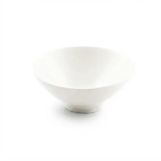 [08-171] Porceletta Ivory Porcelain Bugle Conic Bowl 10 cm / 4"