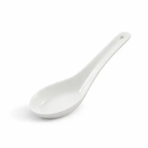 [08-228] Porceletta Ivory Porcelain Soup Spoon 13 cm