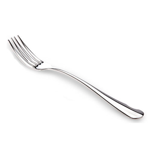 [13-788P] Vague Stainless Steel Plano Serving Fork
