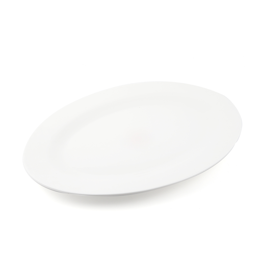 [08-054] Porceletta Ivory Porcelain Oval Serving Plate 40 cm / 16"