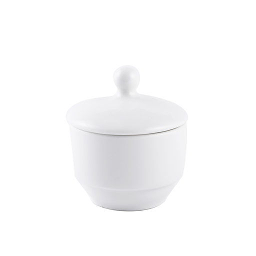 [08-1449] Porceletta Ivory Porcelain Jar with Lid
