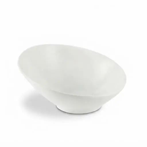 [08-164] Porceletta Ivory Porcelain Slide Bowl 30 cm